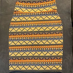 Pencil Skirt by Lularoe Geometric Cassie Skirt Size Medium